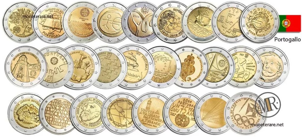 2 Euro Portugal Commemorative Coins