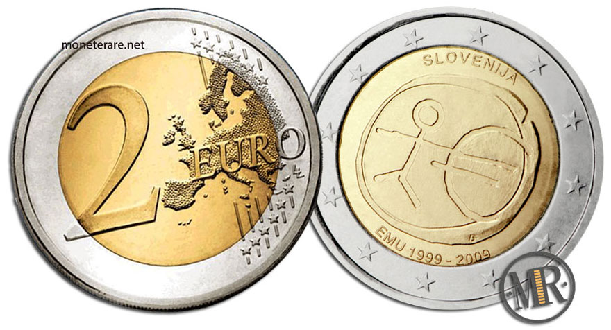 2 Euro 2009 Slovenia -  10th anniversary of the Economic and Monetary Union EMU