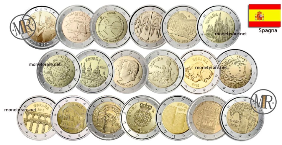 2 Euro Spain Commemorative Coins