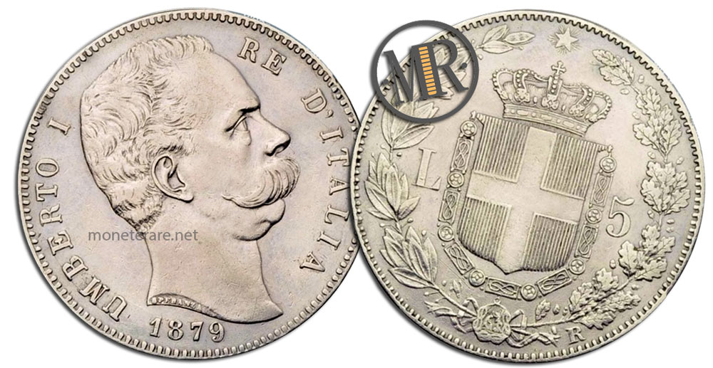 5 Lire Coins Umberto I