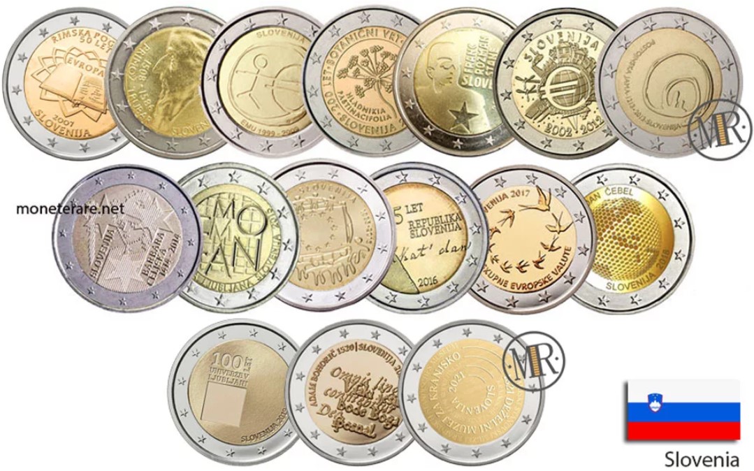 2-euro-coins-slovenia-value-of-commemorative-slovenija-coins