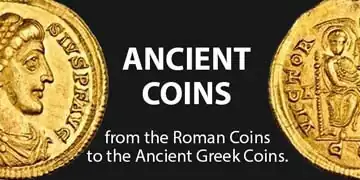 ancient coins like roman coins and greek coins