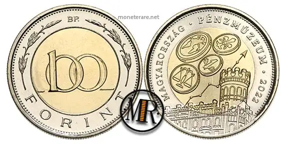 The commemorative 100 Forint Hungarian coin of 2022