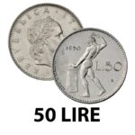 50 Lire Coin Rare Italian republic