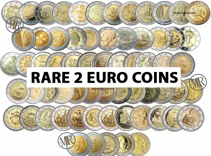 collection of rare 2 euro coins