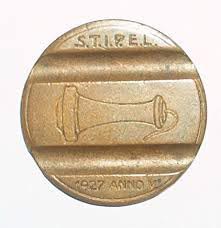 italian telephone token - gettone telefonico STIPEL